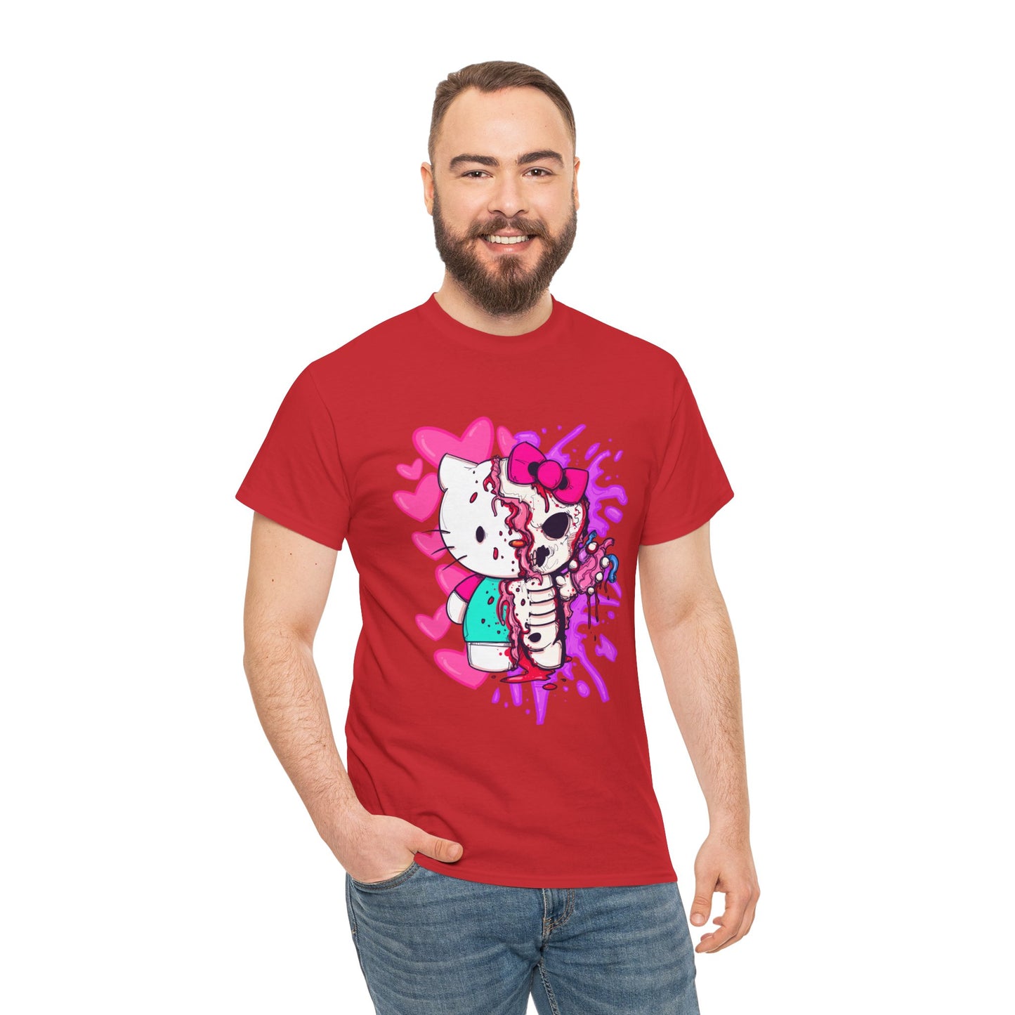 Zombie Kitty Unisex Heavy Cotton Patreon Tee