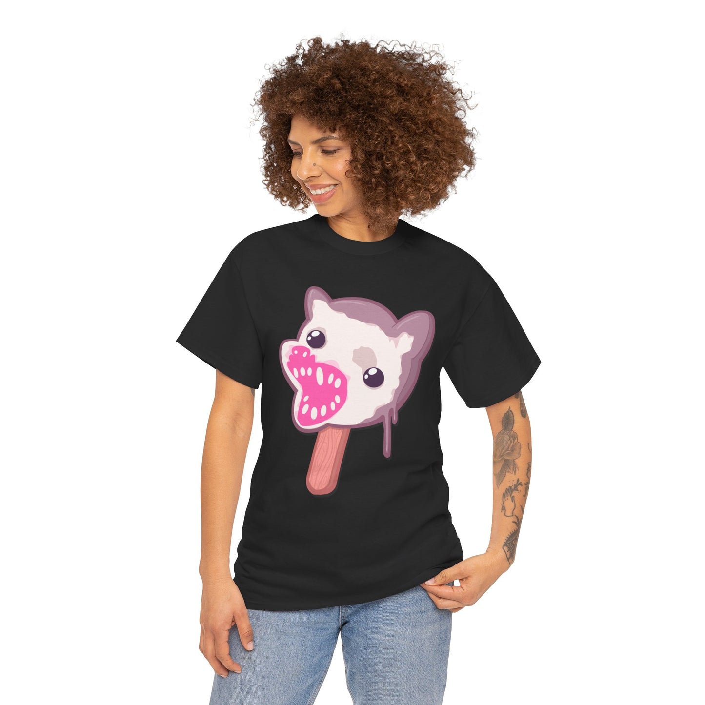 Opossum Popsicle Unisex Heavy Cotton Tee