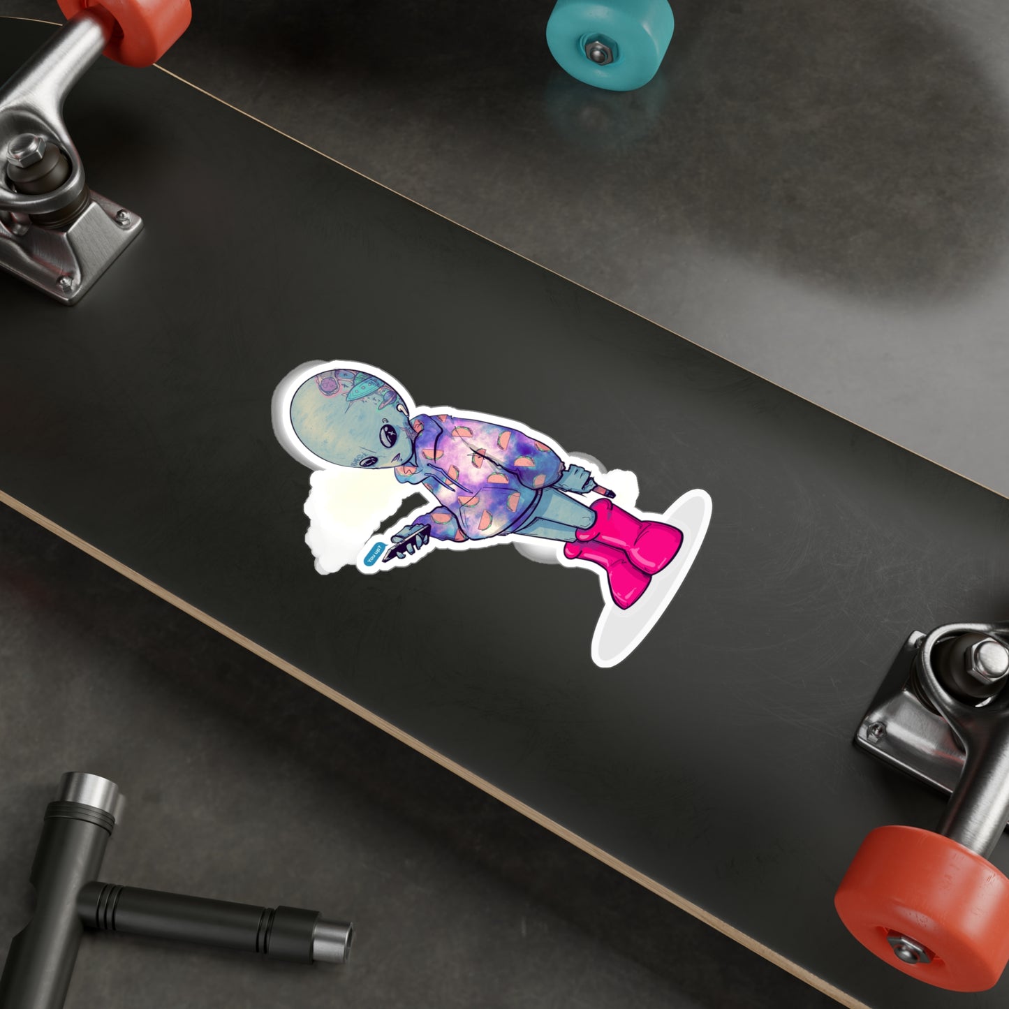 Earth Alien Kiss-Cut Vinyl Decal