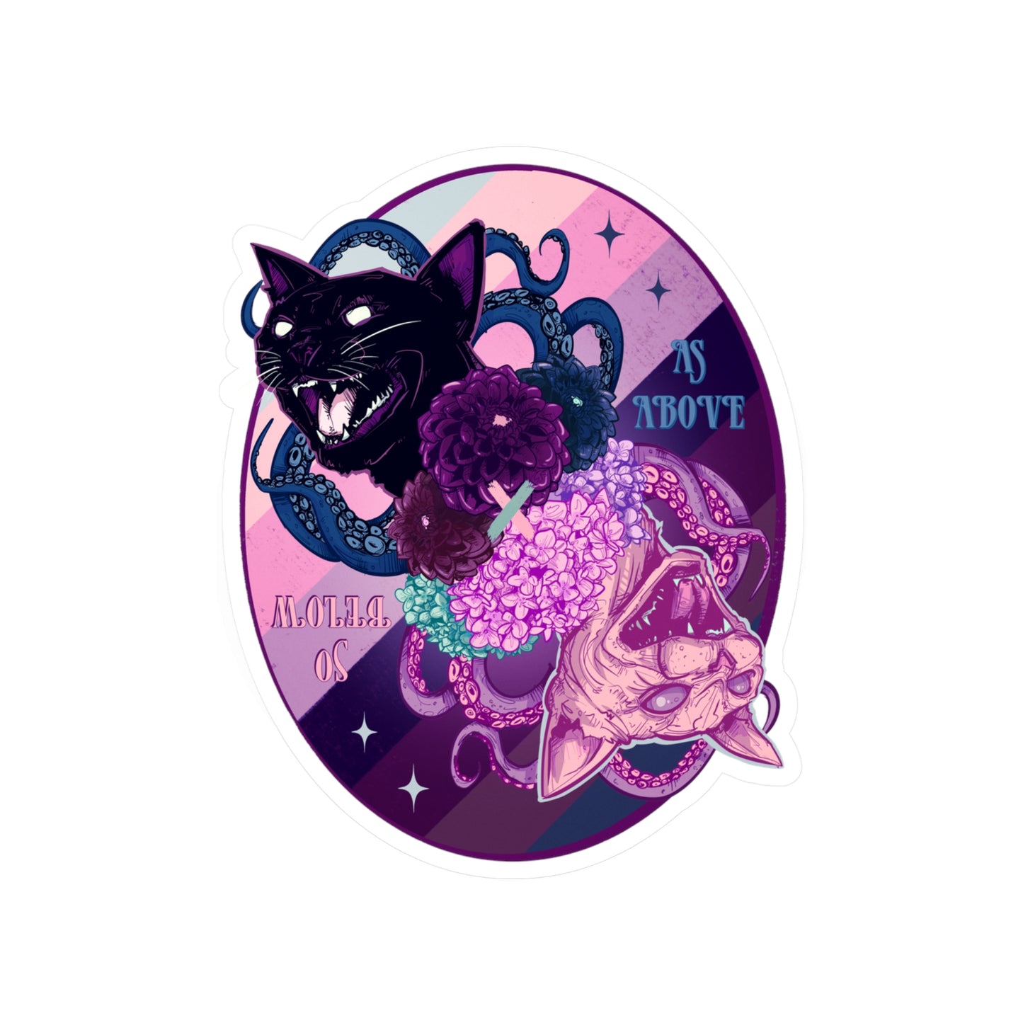 As Above So Below Pastel Goth Kiss-Cut Vinyl Decal