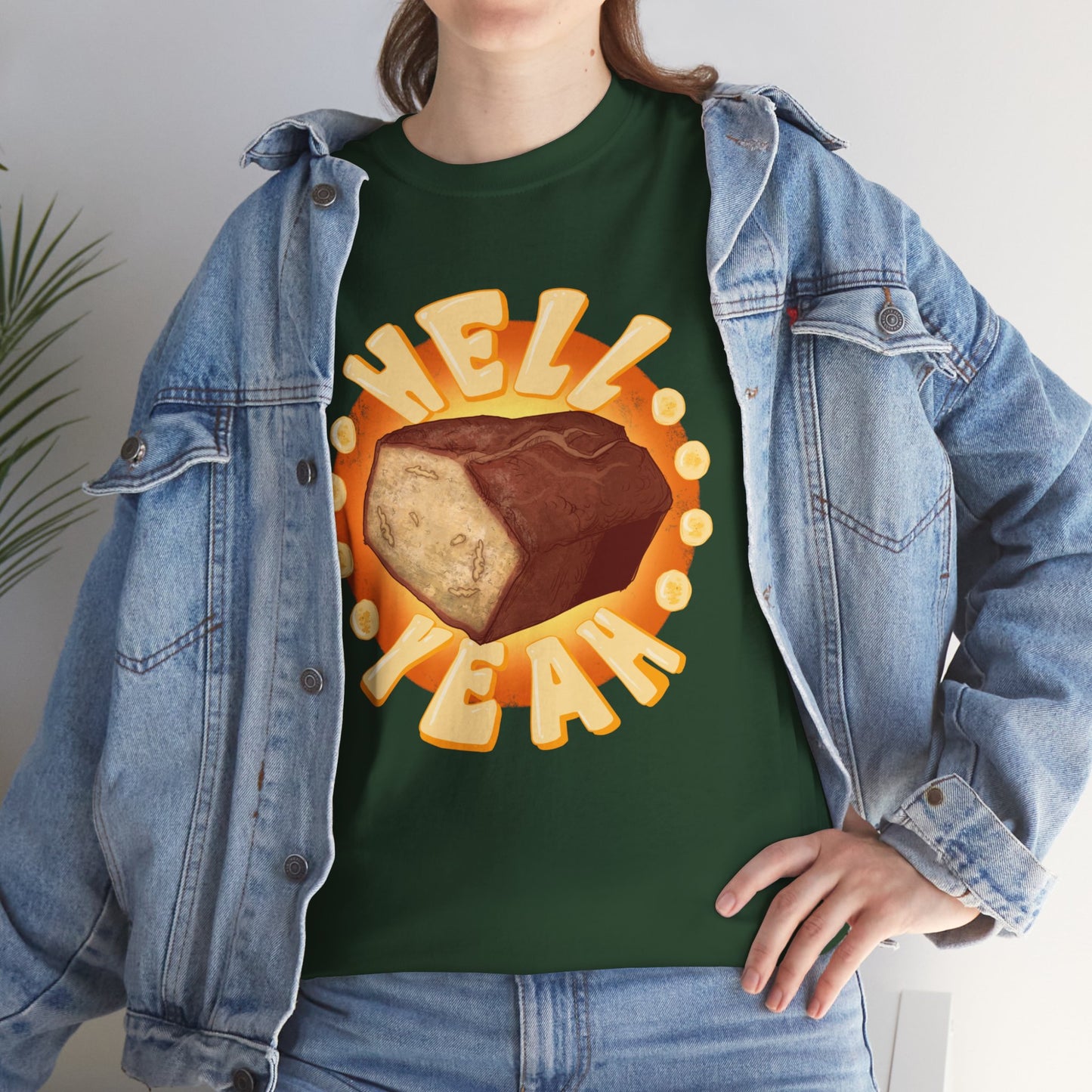Banana Bread At Work Unisex Heavy Cotton Tee