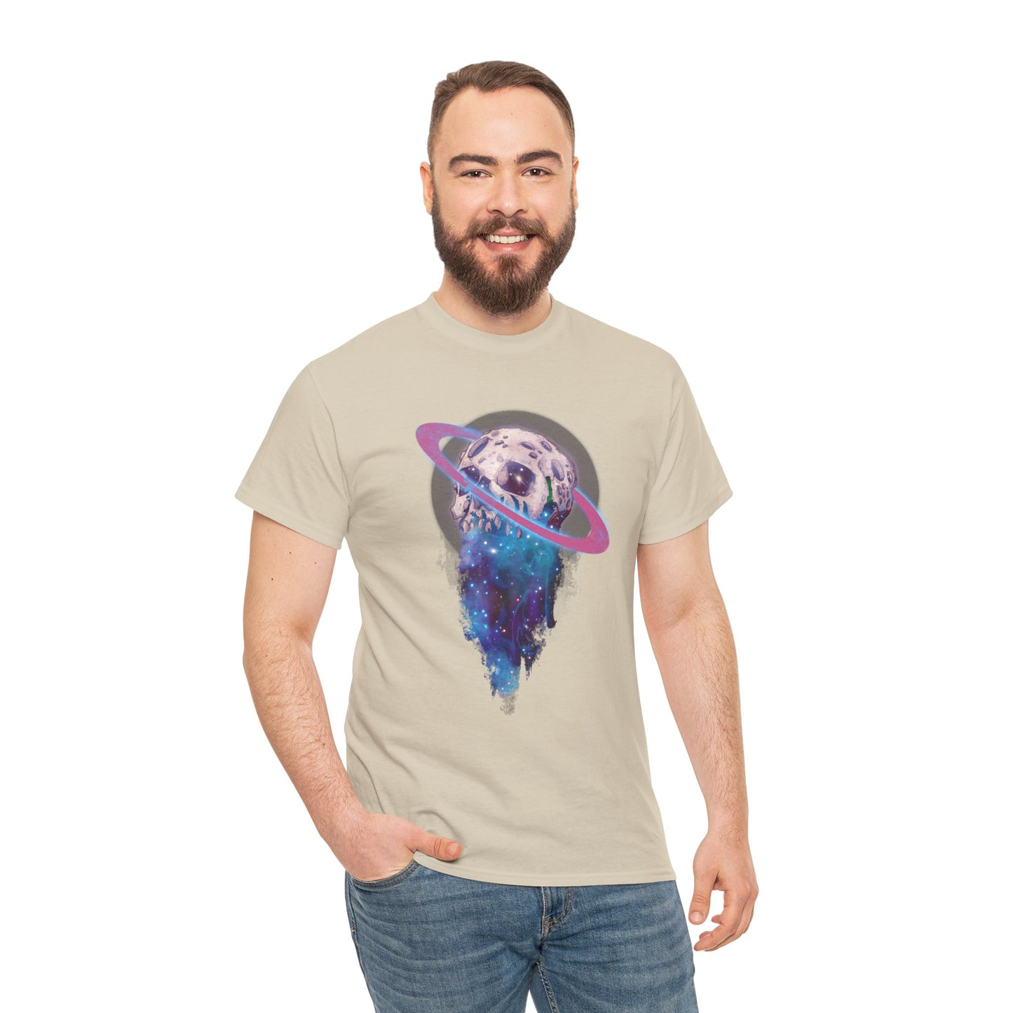 Elemental Skull Space Unisex Heavy Cotton Tee