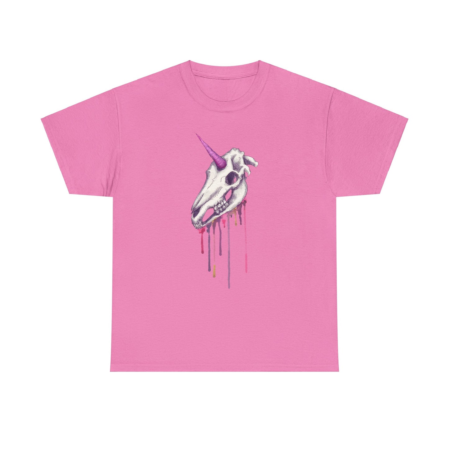 Unicorn Skull Unisex Heavy Cotton Tee