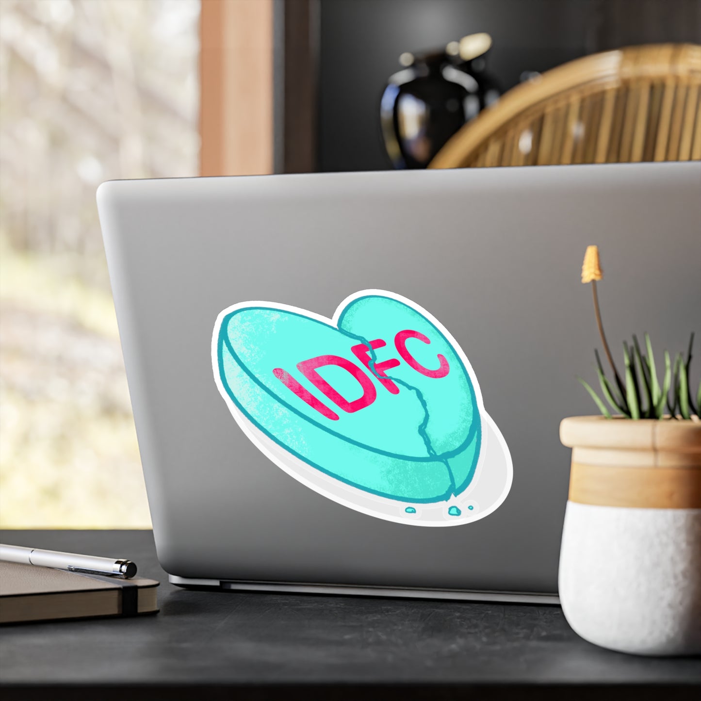 IDFC Heart Kiss-Cut Vinyl Decal