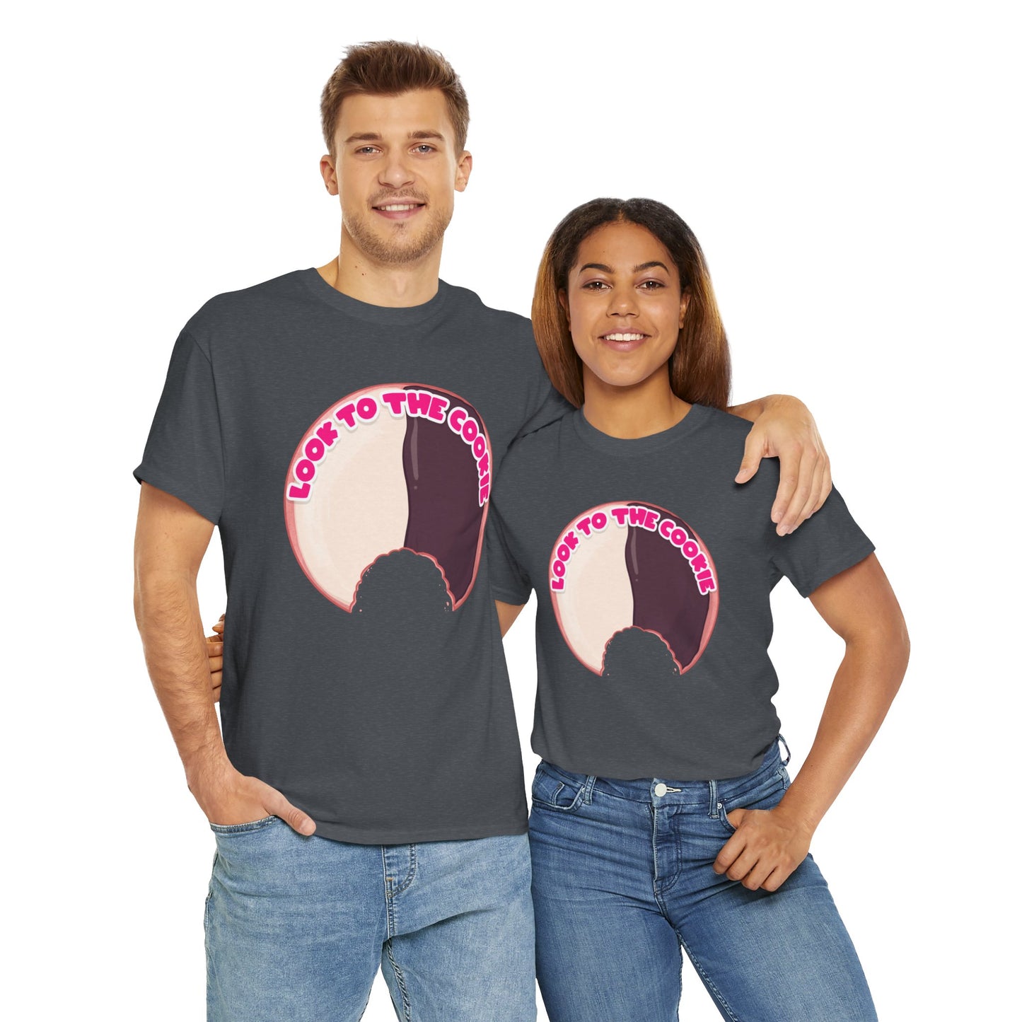 Black & White Cookie Unisex Heavy Cotton Tee