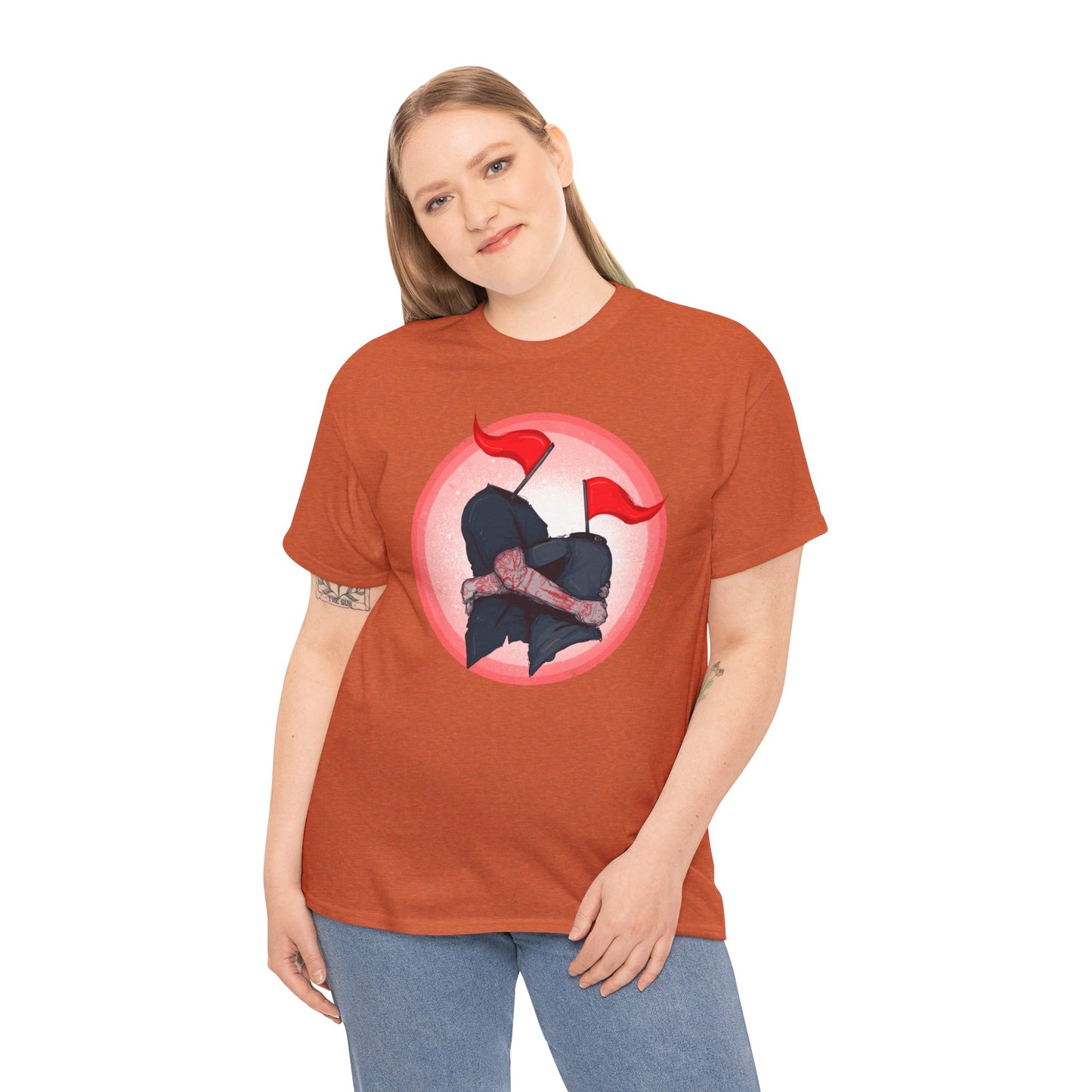 Red Flags Unisex Heavy Cotton Tee