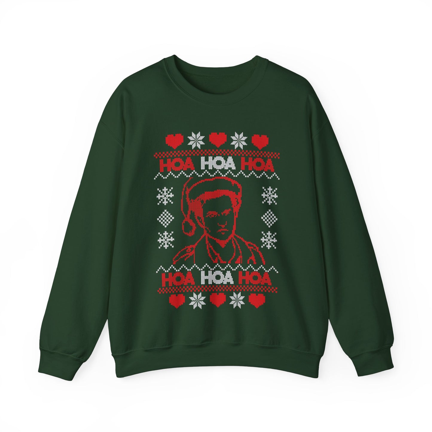 HOA HOA HOA Christmas (Red) Unisex Heavy Blend™ Crewneck Sweatshirt