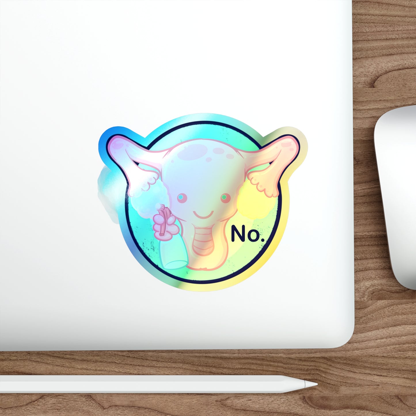 Cute-urus Holographic Die-cut Stickers