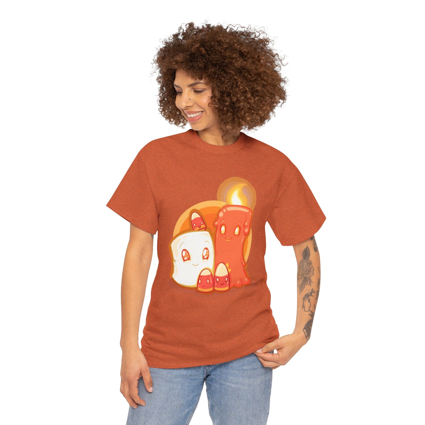 How Candy Corn Is Made Unisex Heavy Cotton Tee