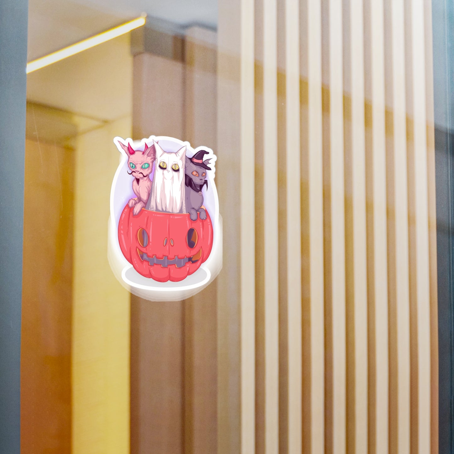 Meowloween Kiss-Cut Vinyl Decal