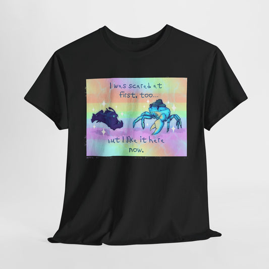 Ocean Rainbow Bridge Unisex Heavy Cotton Tee