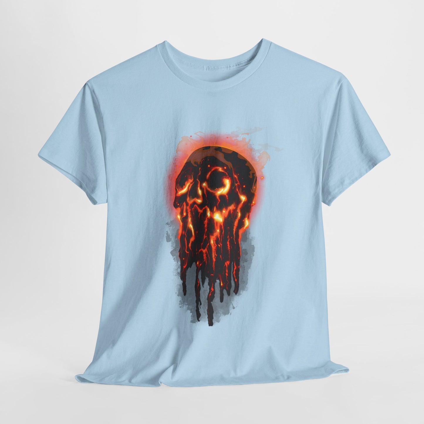 Elemental Skull Fire Unisex Heavy Cotton Tee