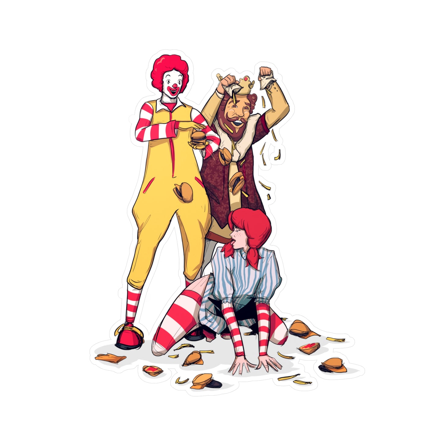 Burgers & Fries Kiss-Cut Vinyl Decal