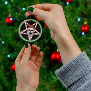 Christmas Pentagram Ceramic Ornament