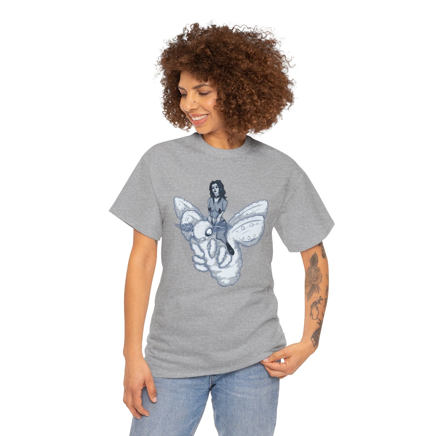 Goth On A Moth Unisex Heavy Cotton Tee