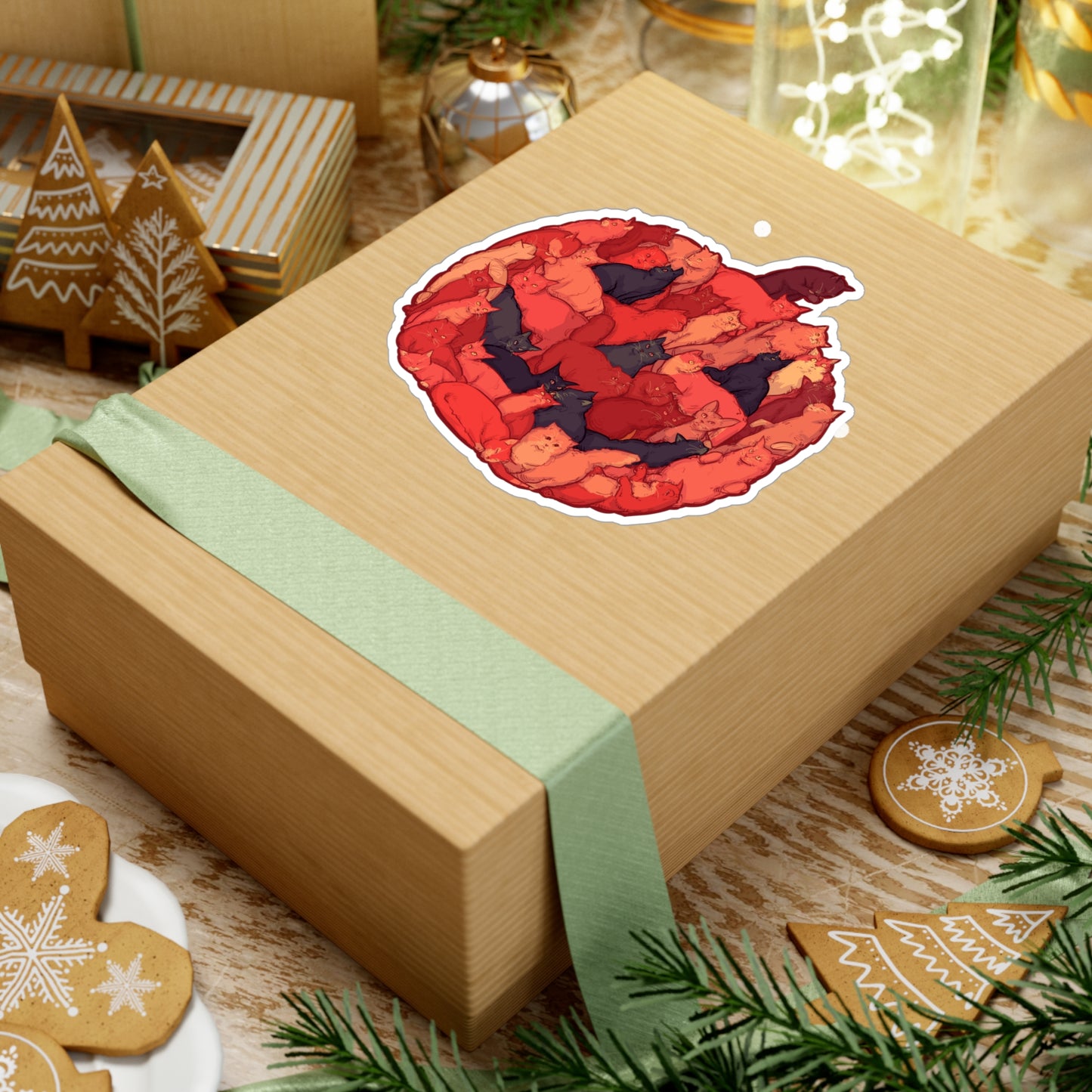 Meow-loween II Kiss-Cut Vinyl Decal