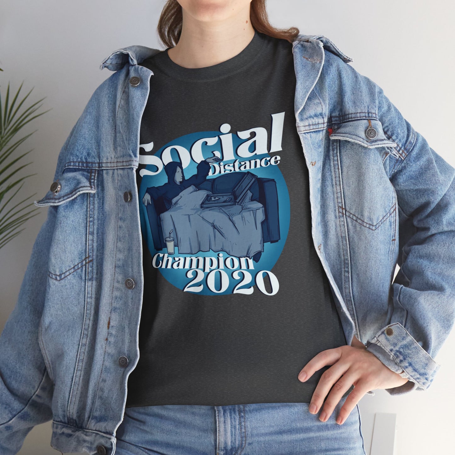Social Distance Champion Unisex Heavy Cotton Tee