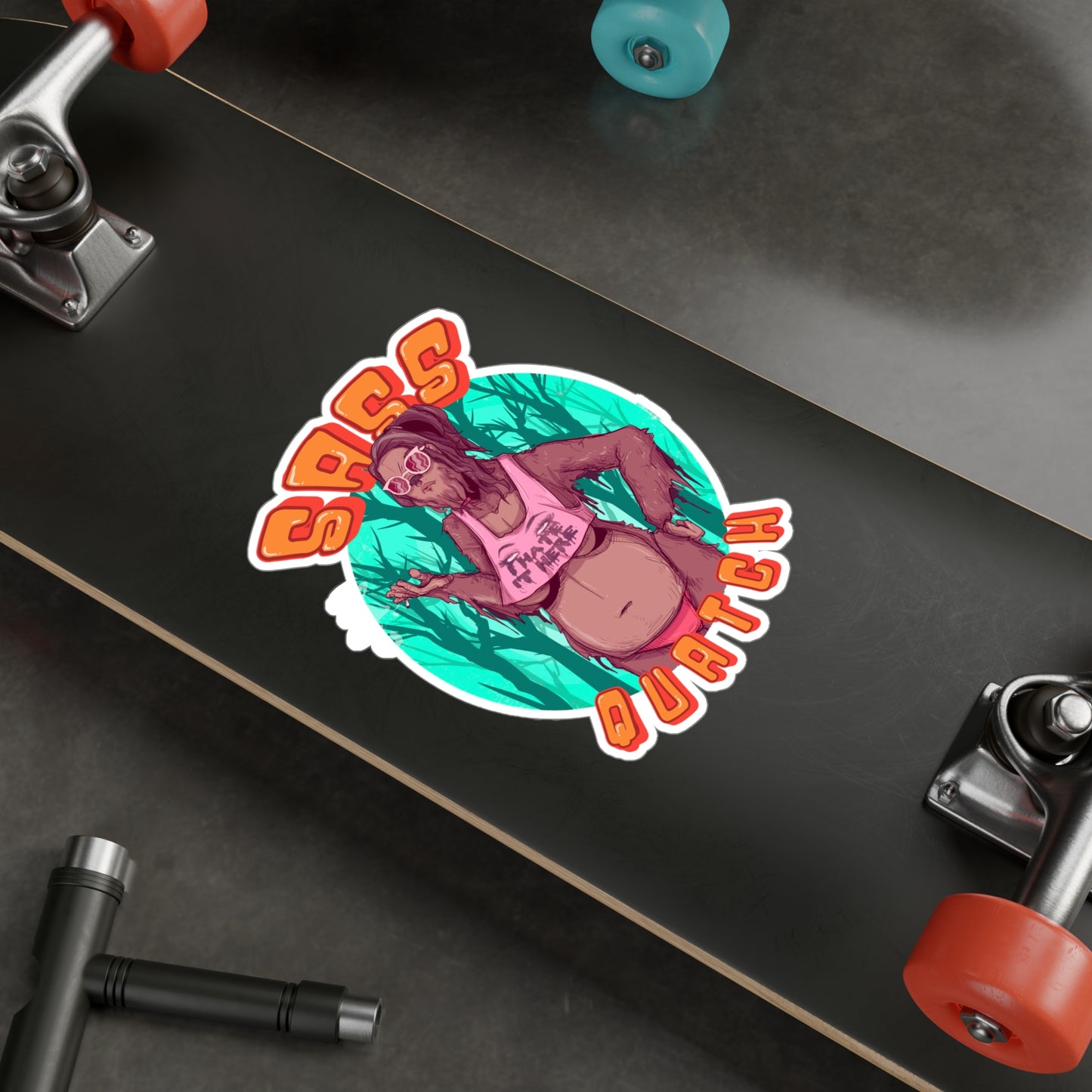 Sass Quatch Kiss-Cut Vinyl Decal