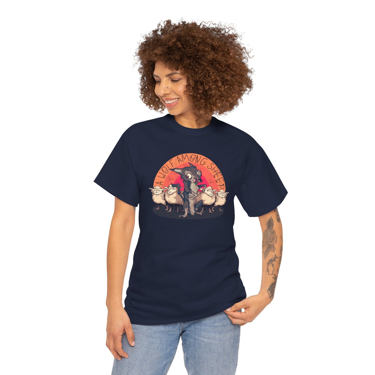 A Wolf Among Sheep Unisex Heavy Cotton Tee