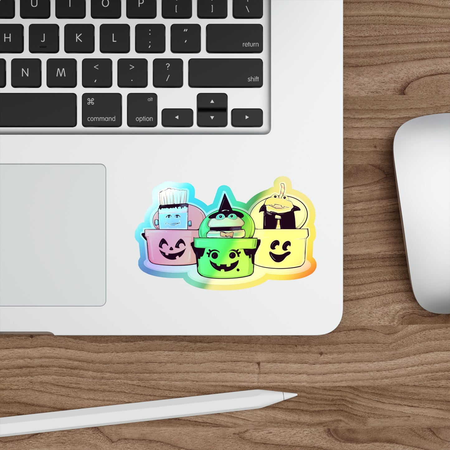 Spooky Fast Food Holographic Die-cut Stickers