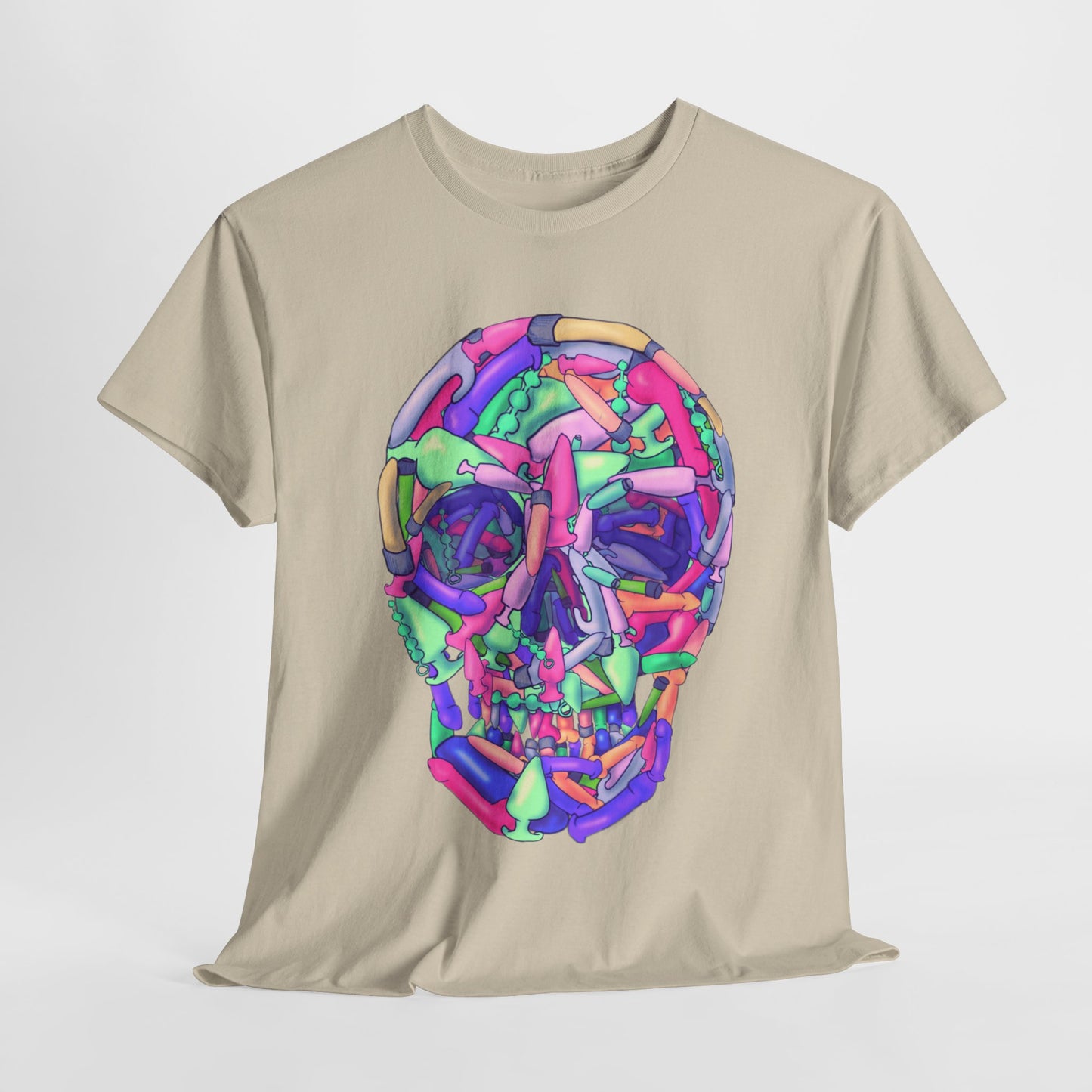 Sex Toy Skull Unisex Heavy Cotton Tee