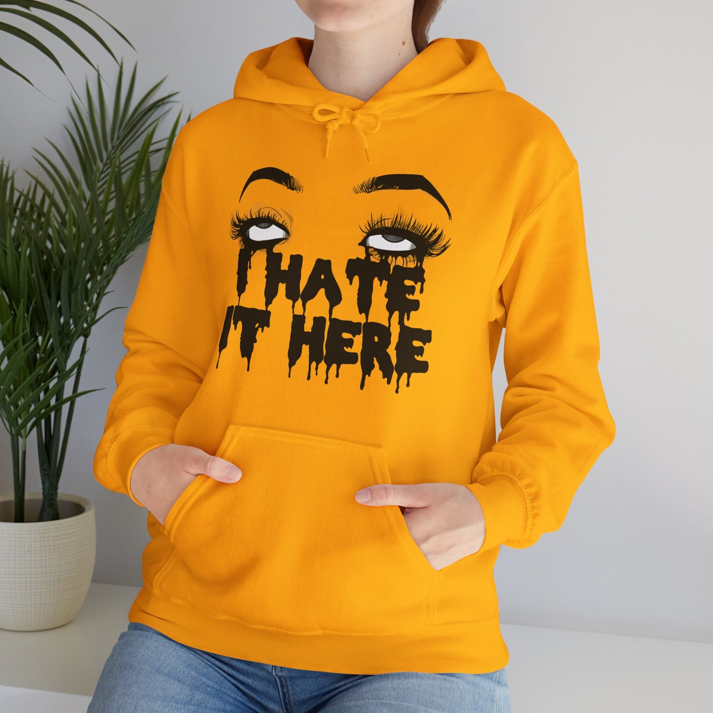 I Hate It Here Unisex Heavy Blend Hooded Sweatshirt