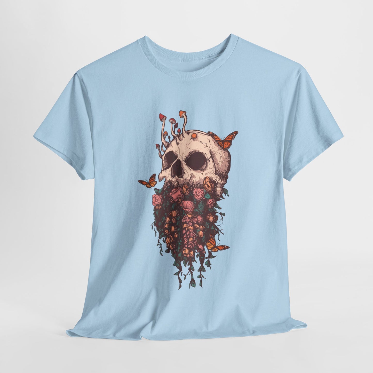 Elemental Skull Nature Unisex Heavy Cotton Tee