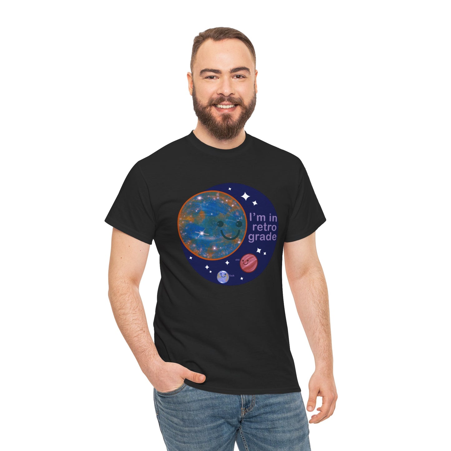 Mercury In Retrograde Unisex Heavy Cotton Tee