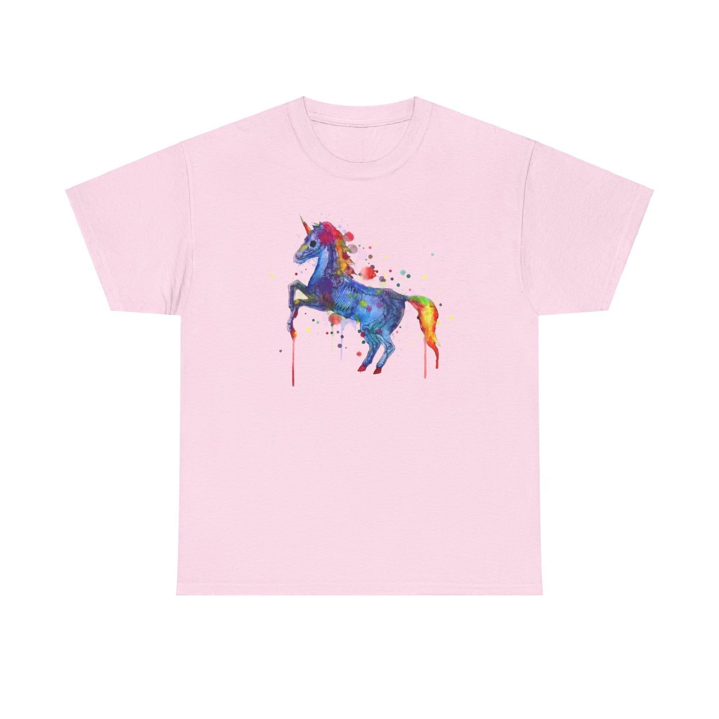 Unicorn Skeleton Unisex Heavy Cotton Tee