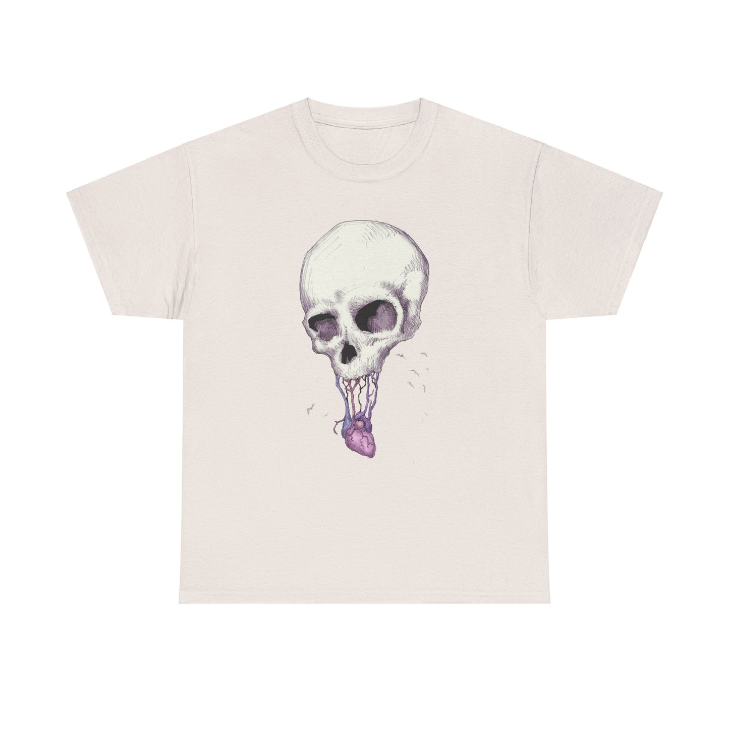 Skull Heart Unisex Heavy Cotton Tee