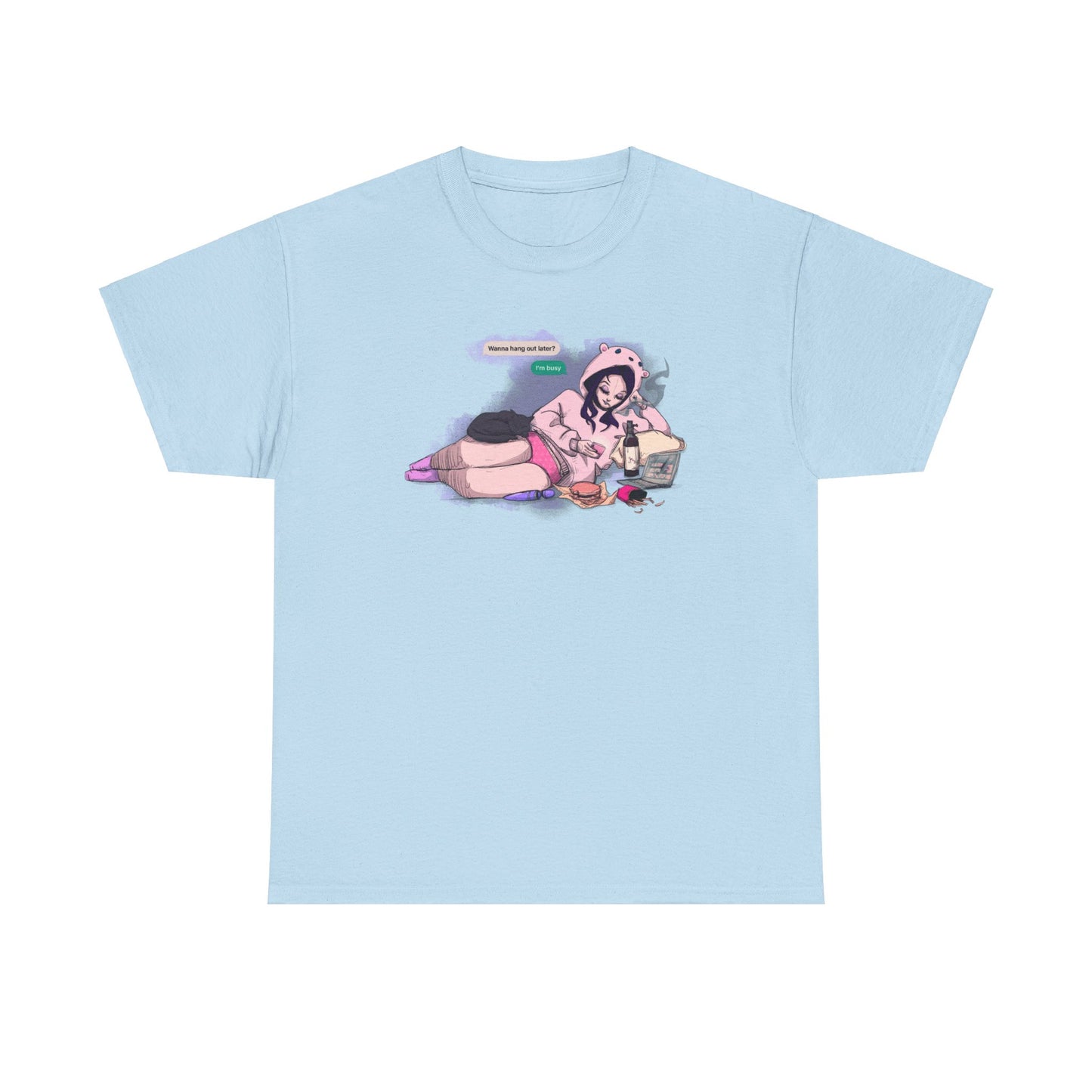 I'm Busy Unisex Heavy Cotton Tee