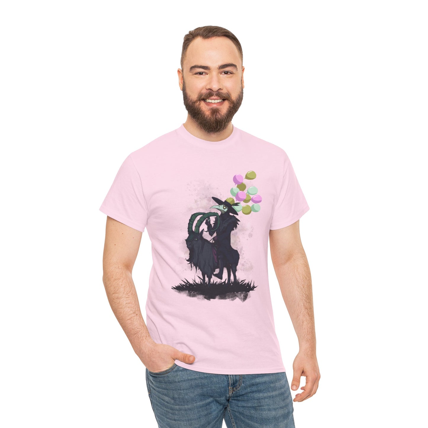 Plague Doctor Balloons Unisex Heavy Cotton Tee