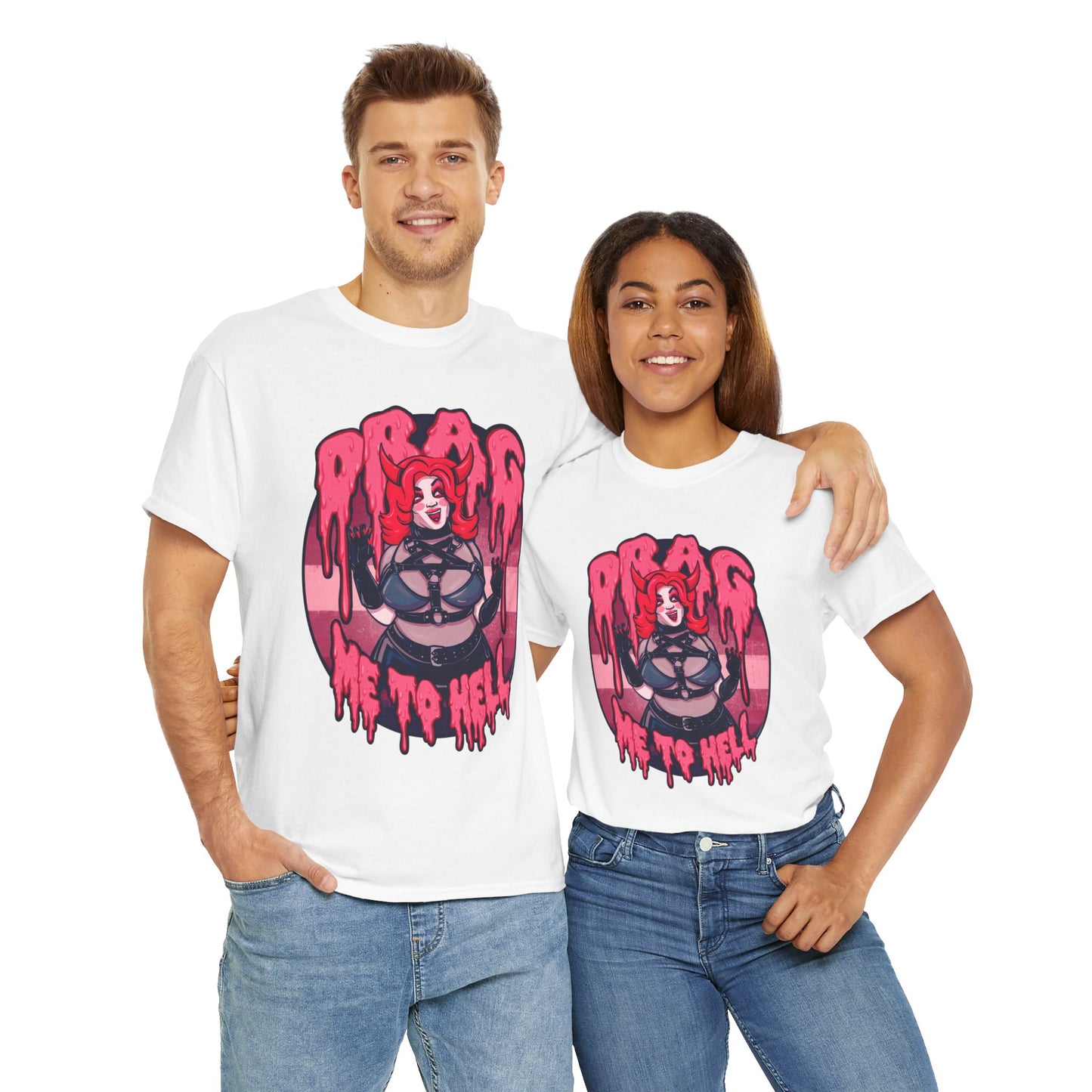 Drag Me To Hell Unisex Heavy Cotton Tee