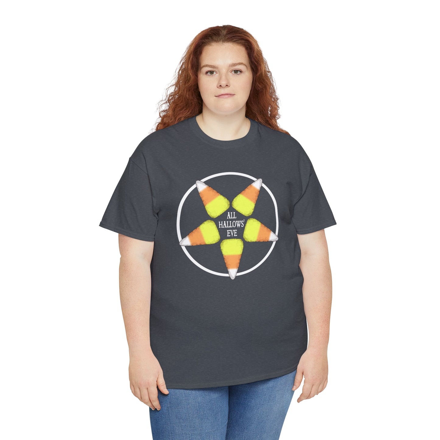 Halloween Pentagram Unisex Heavy Cotton Tee