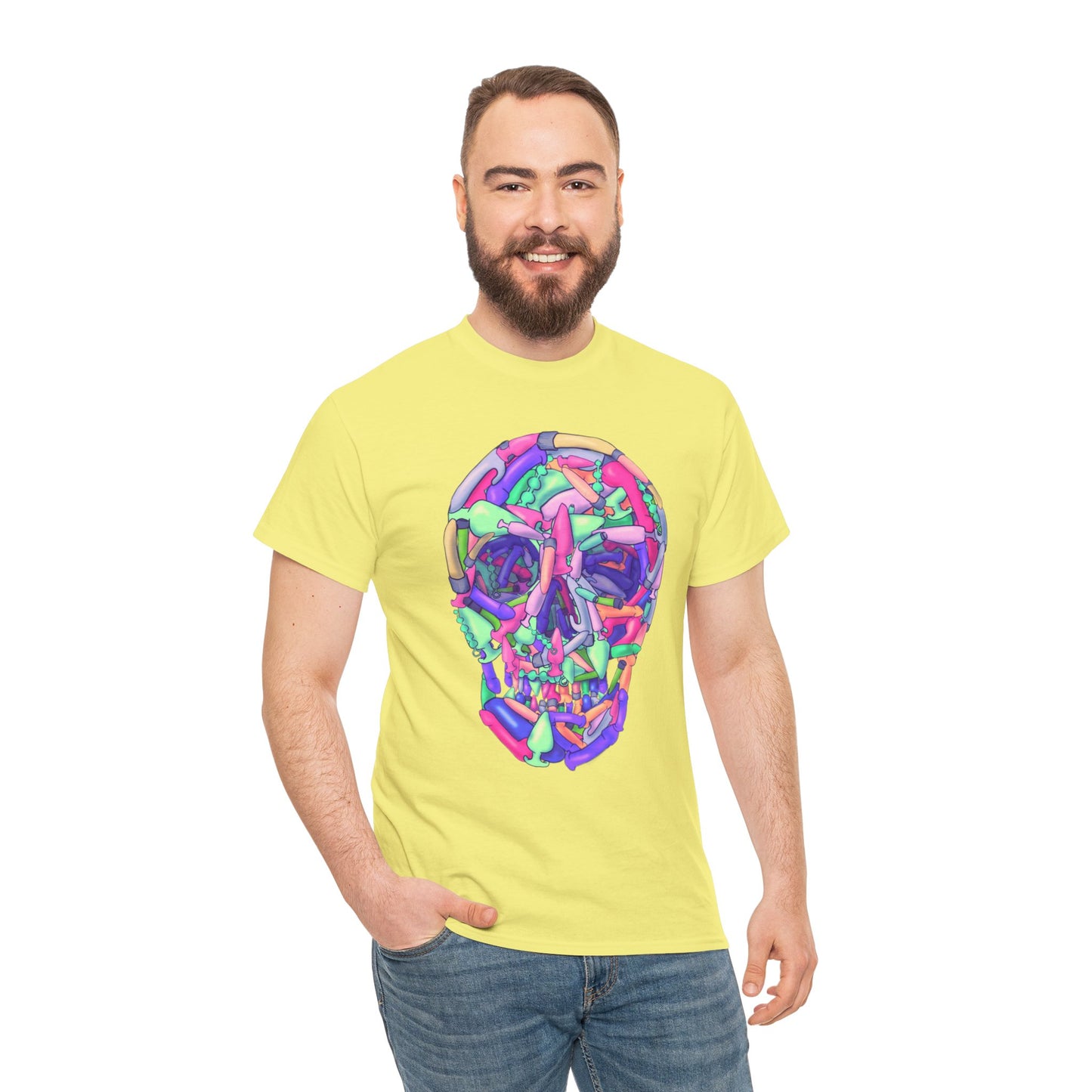 Sex Toy Skull Unisex Heavy Cotton Tee