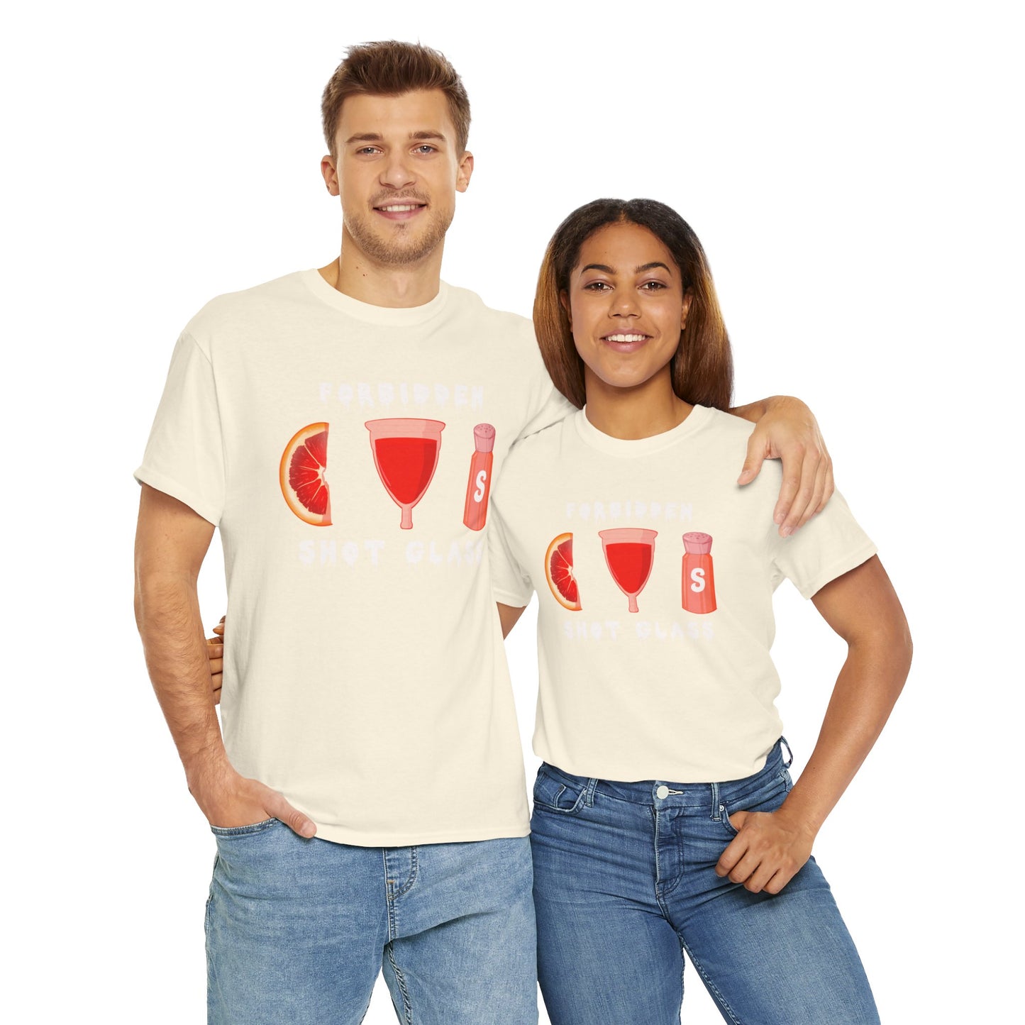 Forbidden Shot Glass Unisex Heavy Cotton Tee