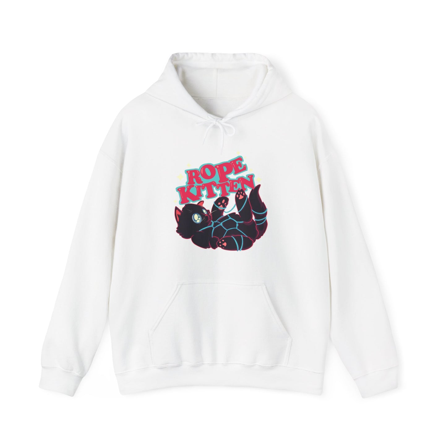 Rope Kitten Unisex Heavy Blend Hooded Sweatshirt