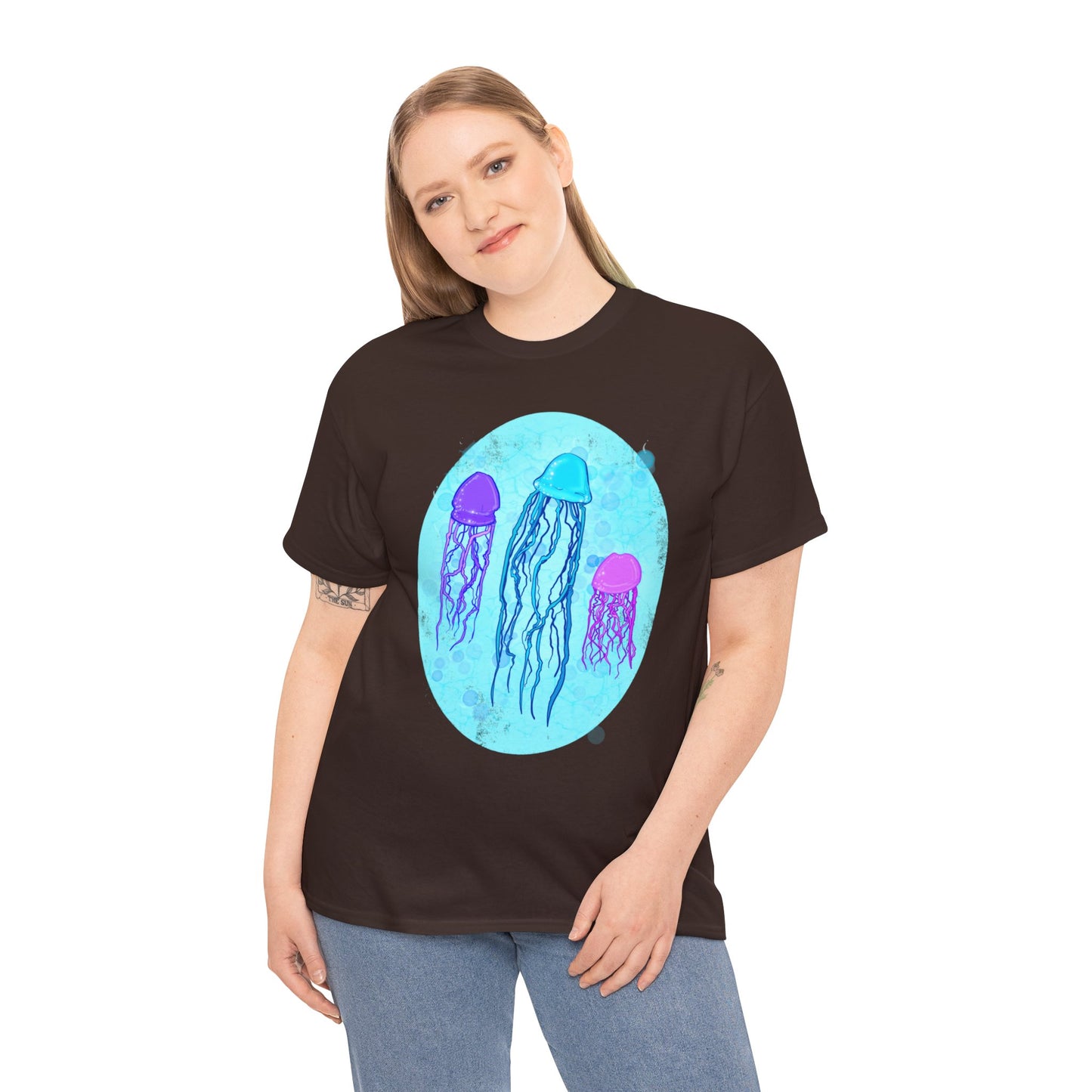 Jellyfish Varieties Unisex Heavy Cotton Tee
