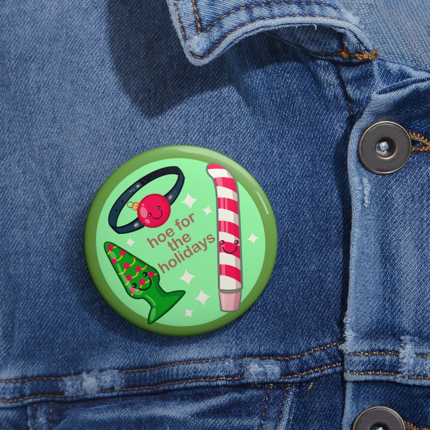 Hoe For The Holidays Pin Buttons