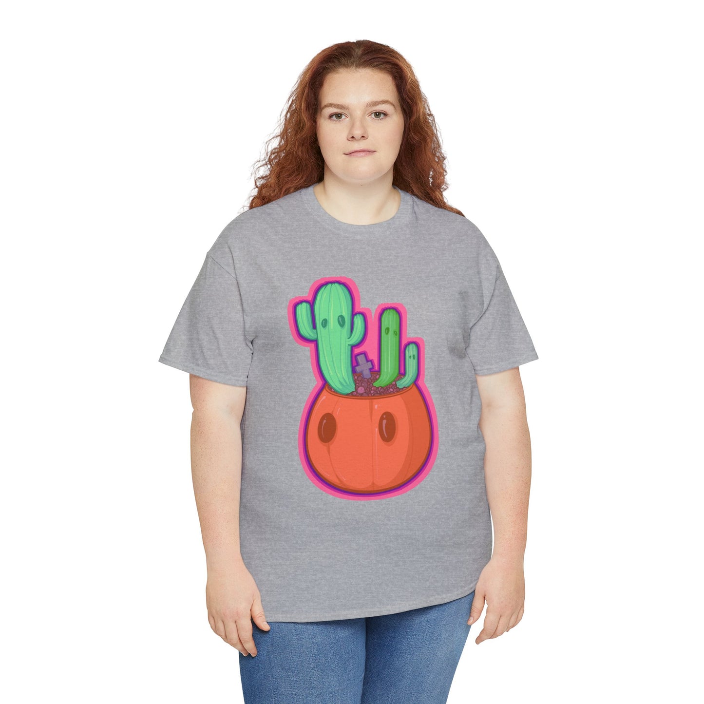 Spooky Succulent Unisex Heavy Cotton Tee