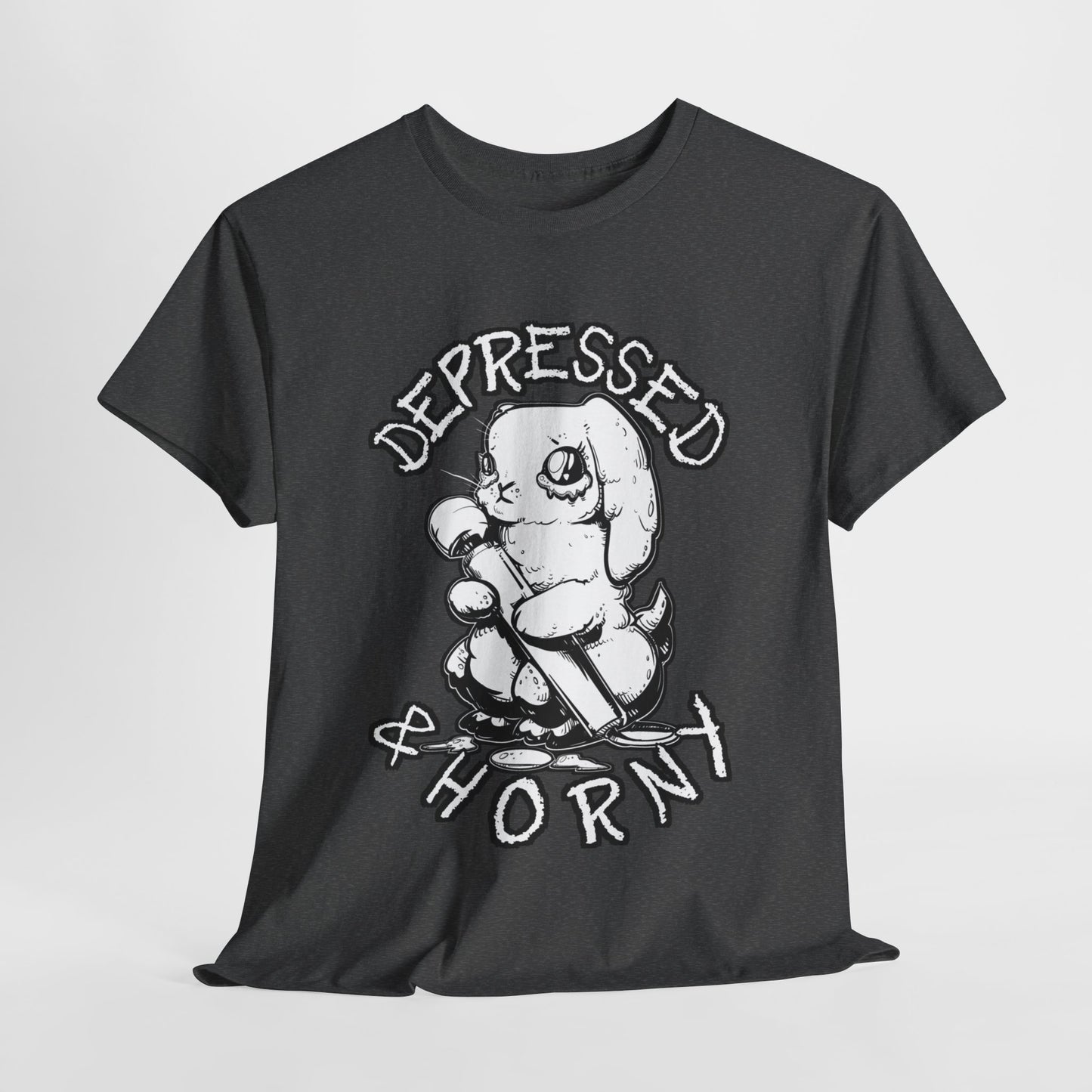 Depressed Bunny Unisex Heavy Cotton Tee