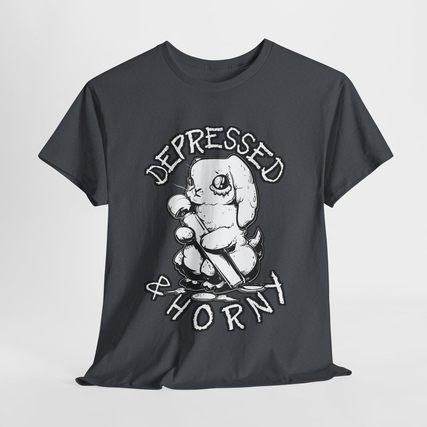 Depressed Bunny Unisex Heavy Cotton Tee