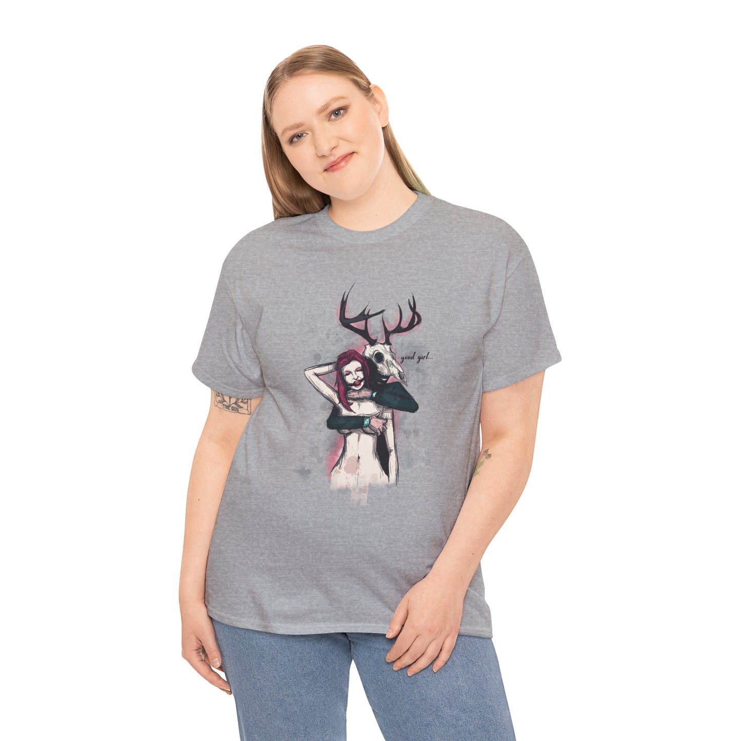 Deer Daddy Series 3: Good Girl Unisex Heavy Cotton Tee