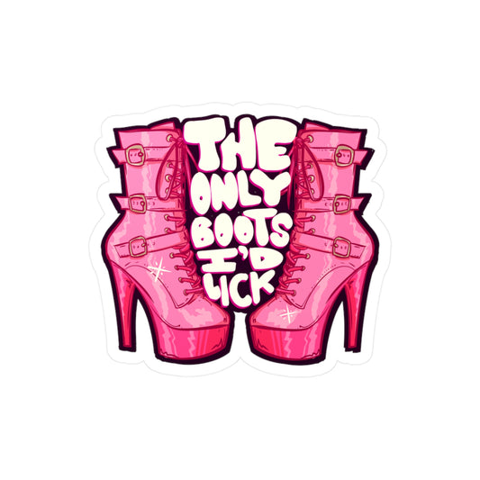 Boot Licker III Kiss-Cut Vinyl Decal