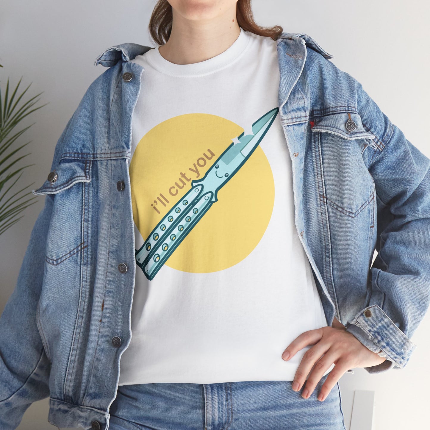 I'll Cut You Unisex Heavy Cotton Tee