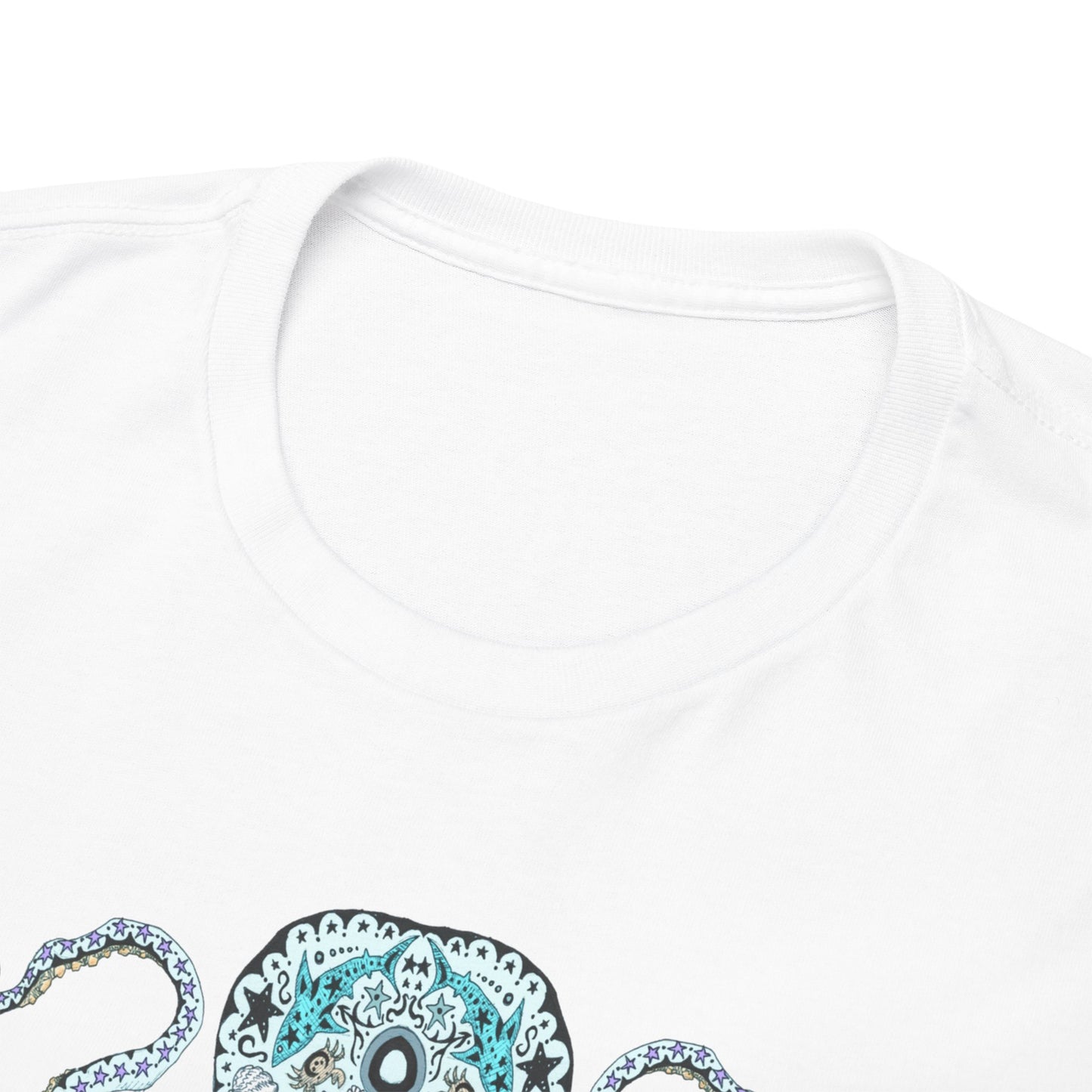 Octopus Sugar Skull Unisex Heavy Cotton Tee