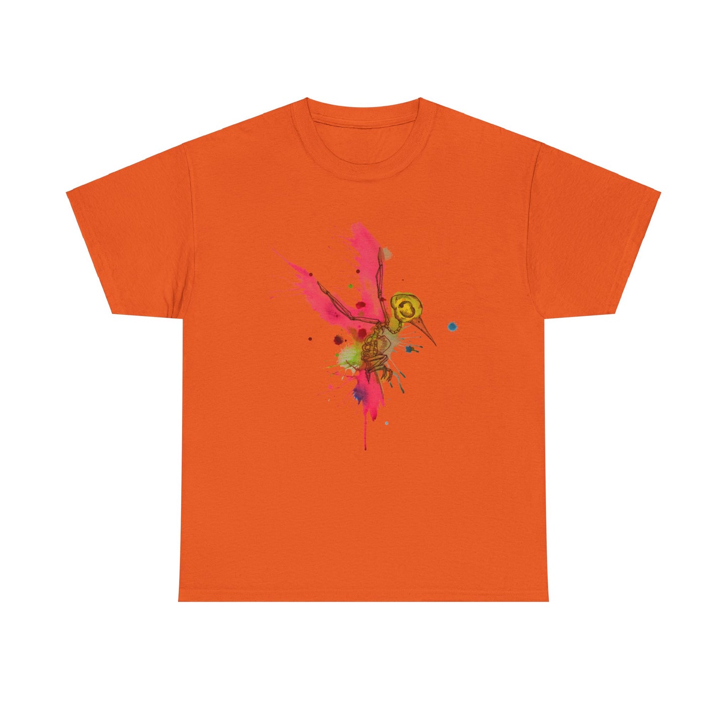 Hummingbird Skeleton Unisex Heavy Cotton Tee