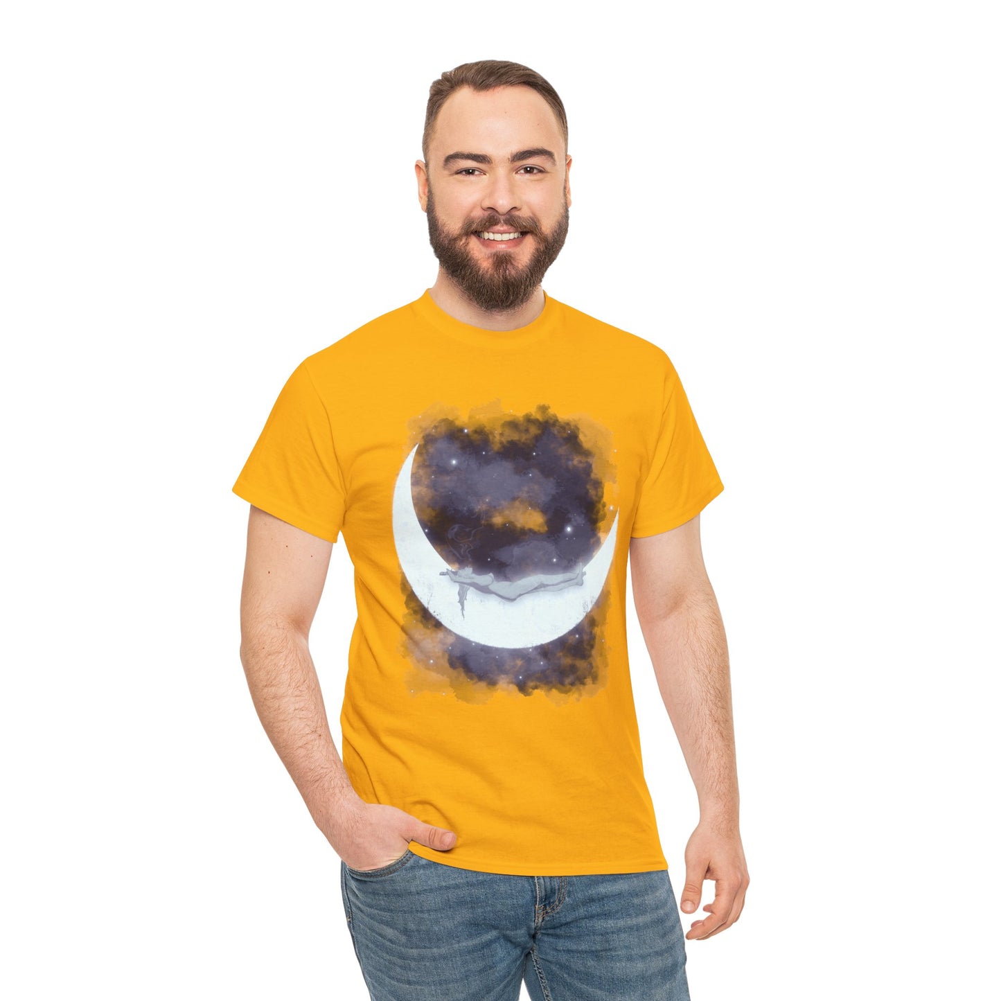 The Girl Who Loved The Moon Unisex Heavy Cotton Tee