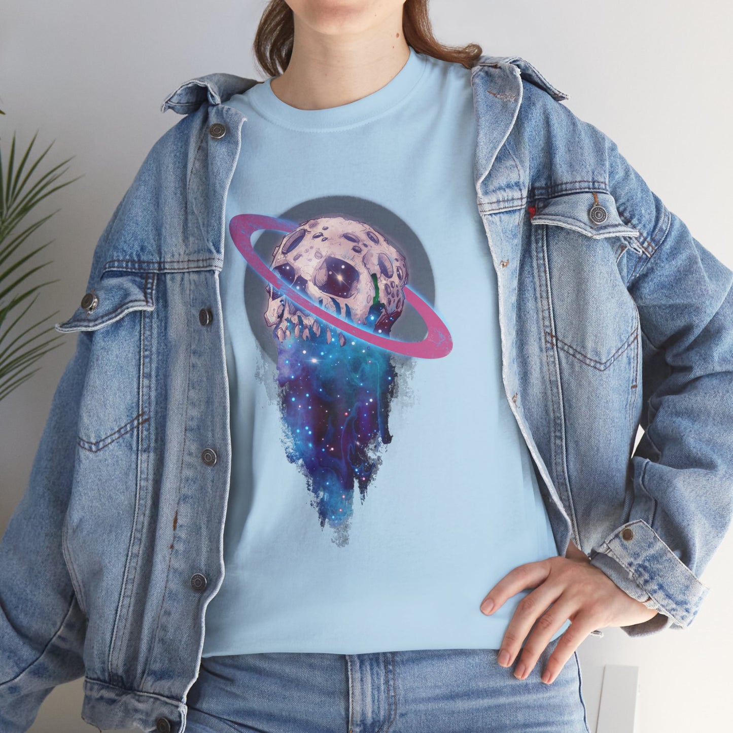 Elemental Skull Space Unisex Heavy Cotton Tee
