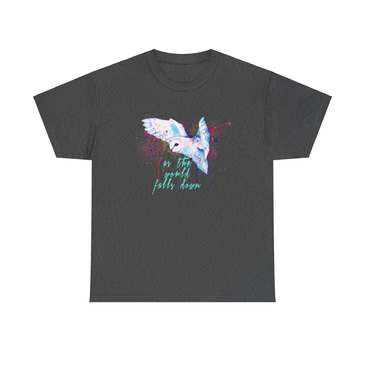 Rainbow Barn Owl (Goblin Variant) Unisex Heavy Cotton Tee